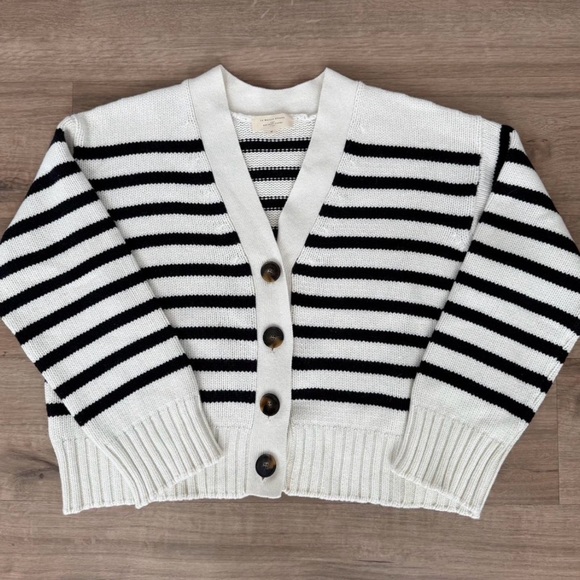 Sezane Wilson Striped Cardigan - Picture 2 of 5